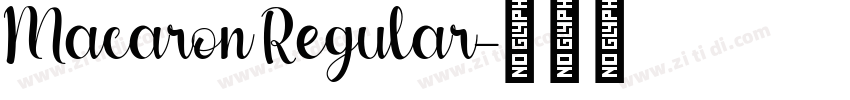 Macaron Regular字体转换